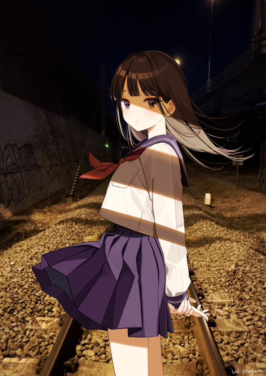 This is a pixiv picture whose title is モラトリアム.