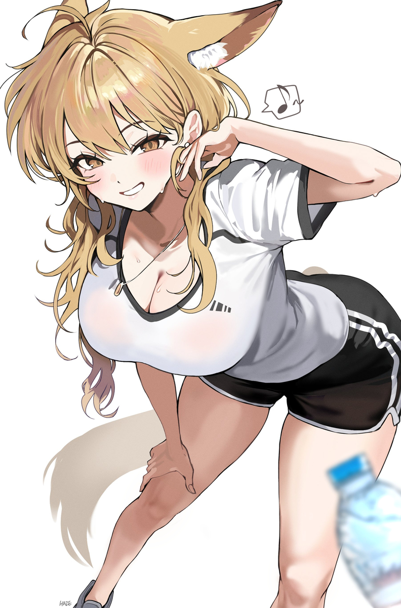 This is a pixiv picture whose title is 狐耳.