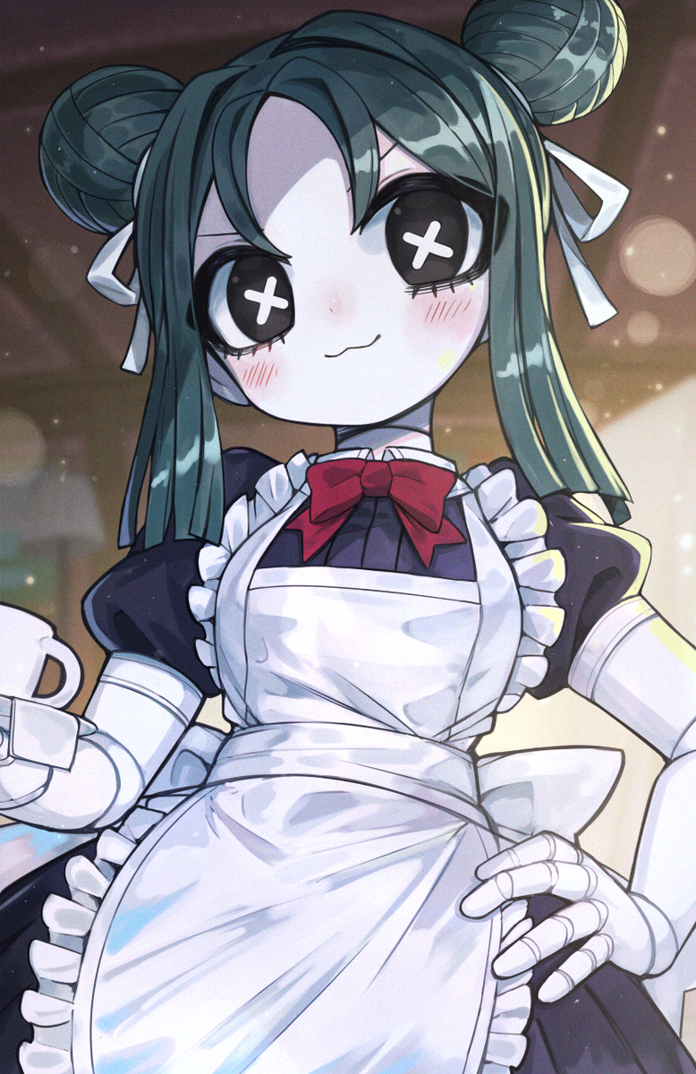 This is a pixiv picture whose title is maid doll.