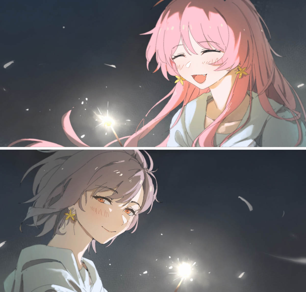 This is a pixiv picture whose title is 小小的幸福.