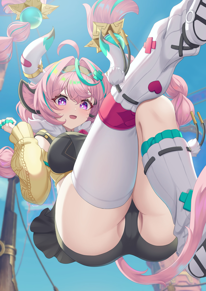 This is a pixiv picture whose title is ダイビングヒップされる２秒前.