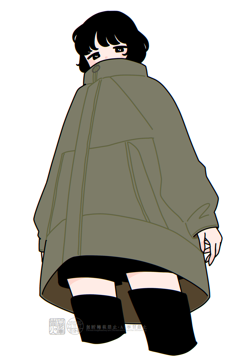 This is a pixiv picture whose title is モンスターパーカー.