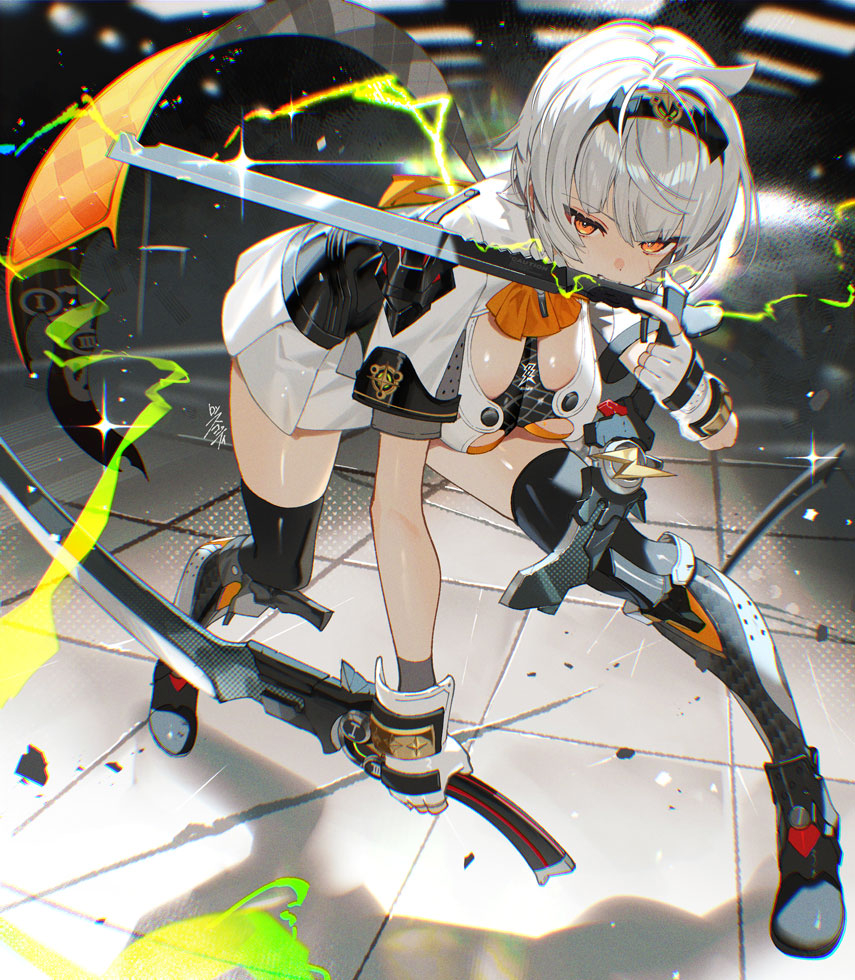 This is a pixiv picture whose title is 三本目の牙.