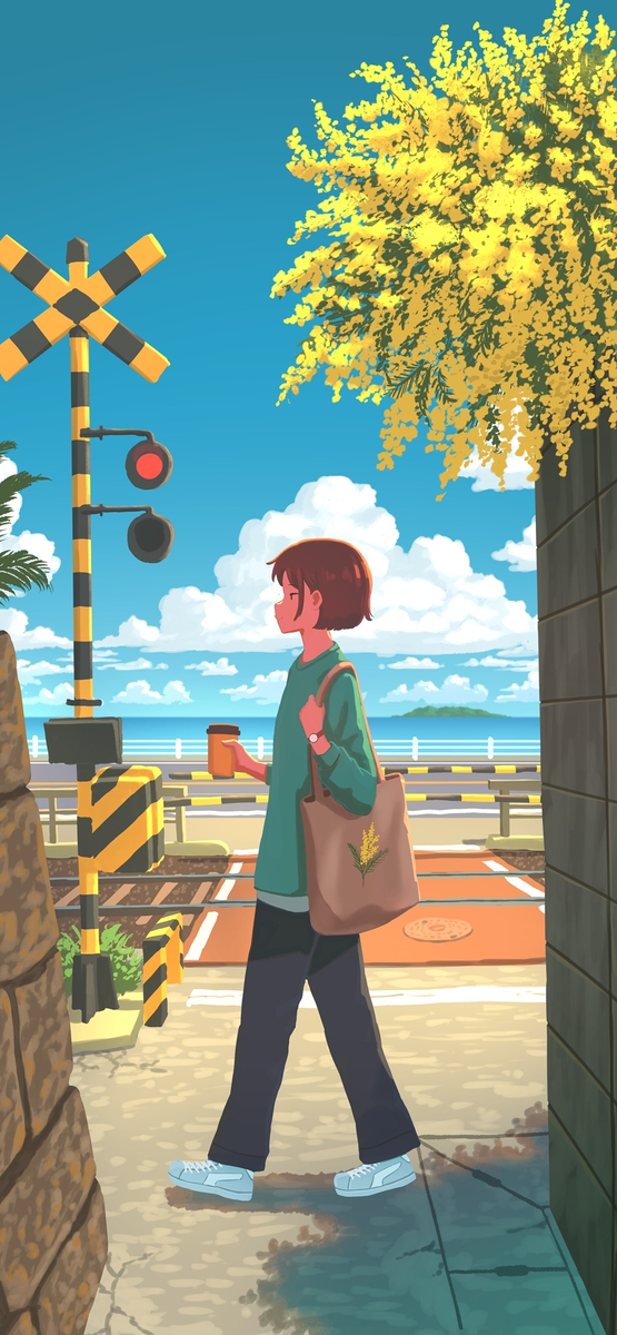 This is a pixiv picture whose title is お散歩日和.