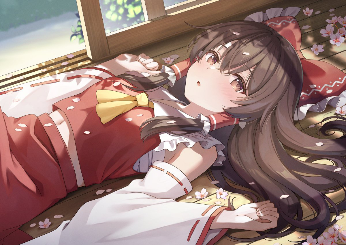 This is a pixiv picture whose title is 春霊夢.