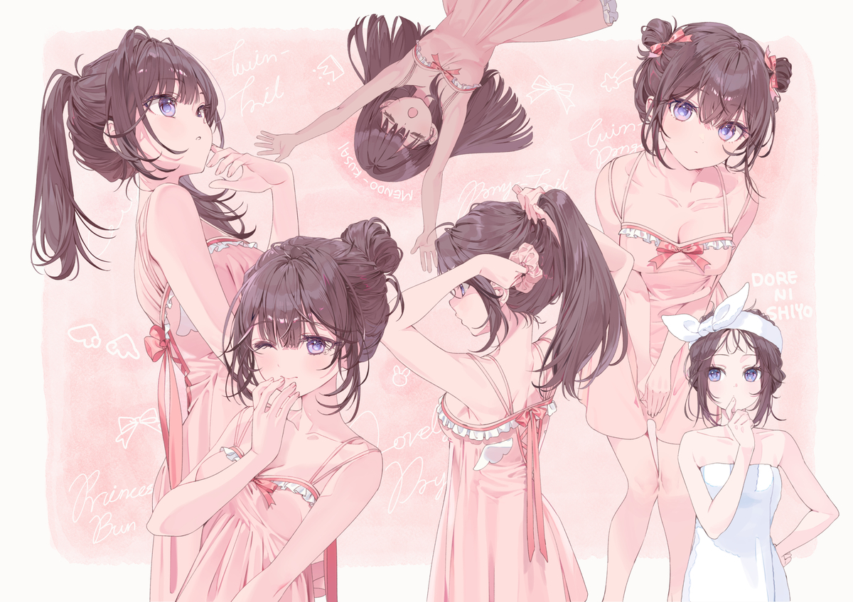 This is a pixiv picture whose title is ヘアアレンジ.