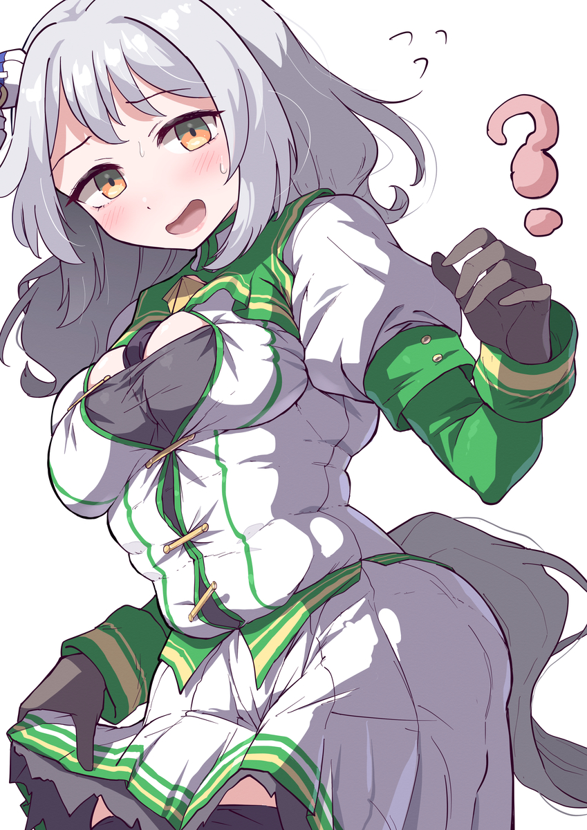 This is a pixiv picture whose title is スズカ衣装のヒシミラクル.