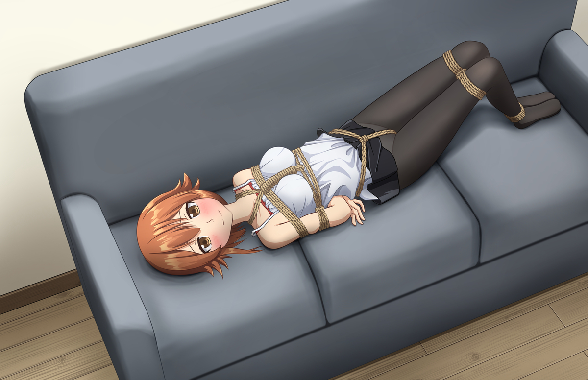 This is a pixiv picture whose title is 古手川千紗【skeb】.