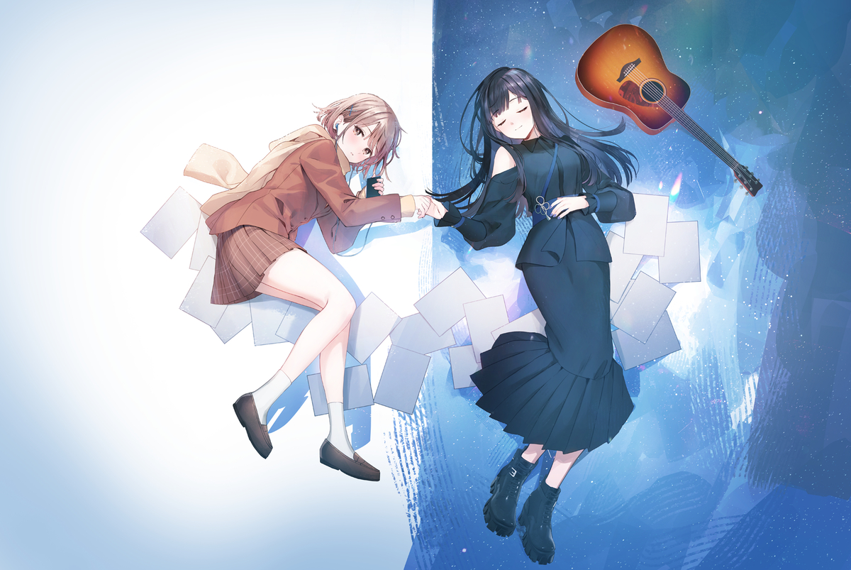 This is a pixiv picture whose title is 朝が来るまで夜は待つ.