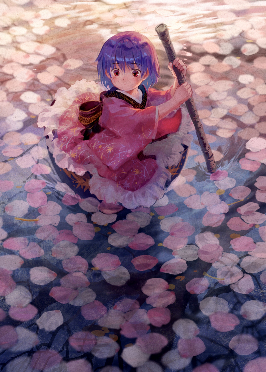 This is a pixiv picture whose title is 散りぬる.