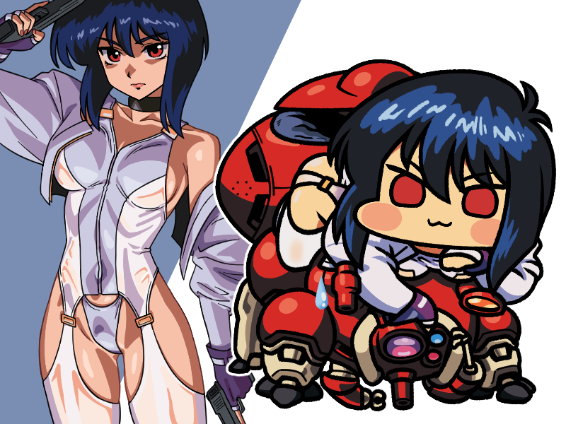 This is a pixiv picture whose title is 草薙素子.