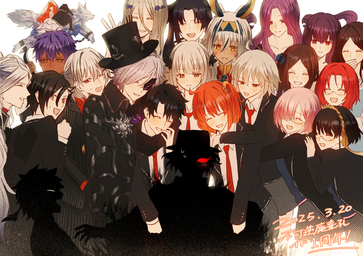 This is a pixiv picture whose title is イド1周年.