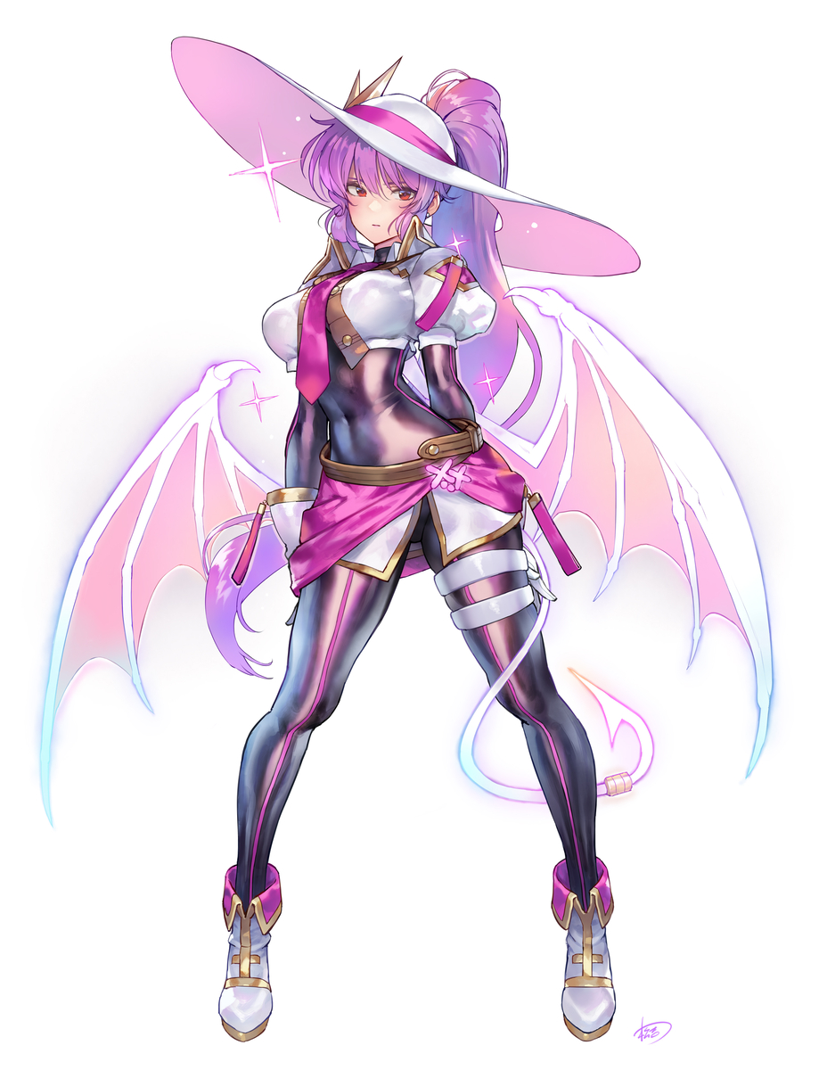 This is a pixiv picture whose title is 綿月依姫 Evil★Twinsキスキル衣装.