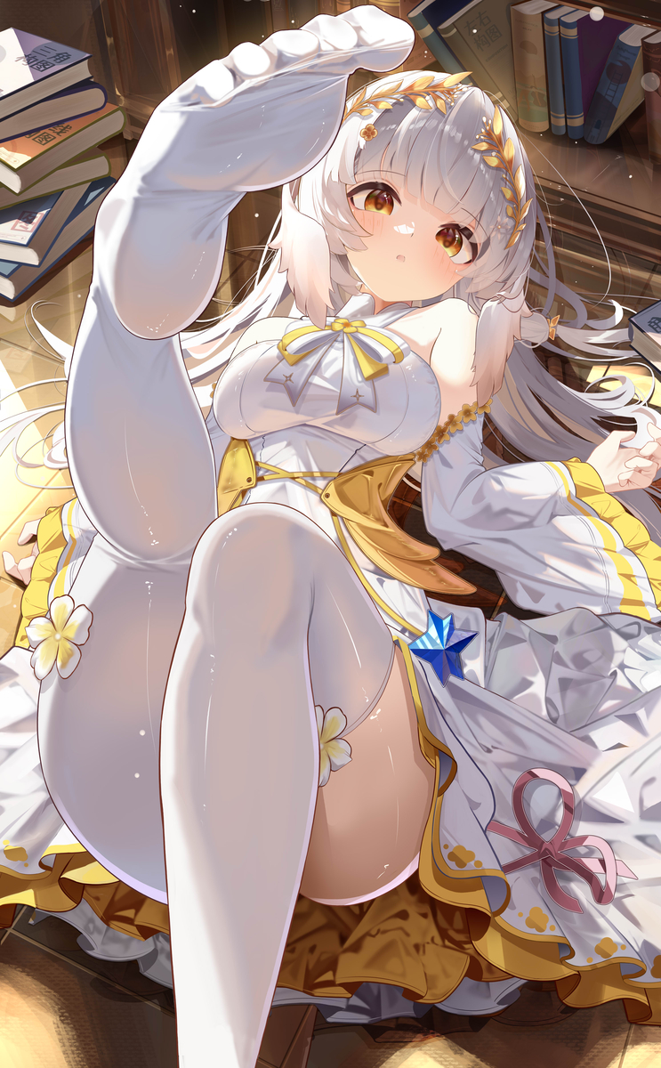 This is a pixiv picture whose title is 脚塞你嘴里.