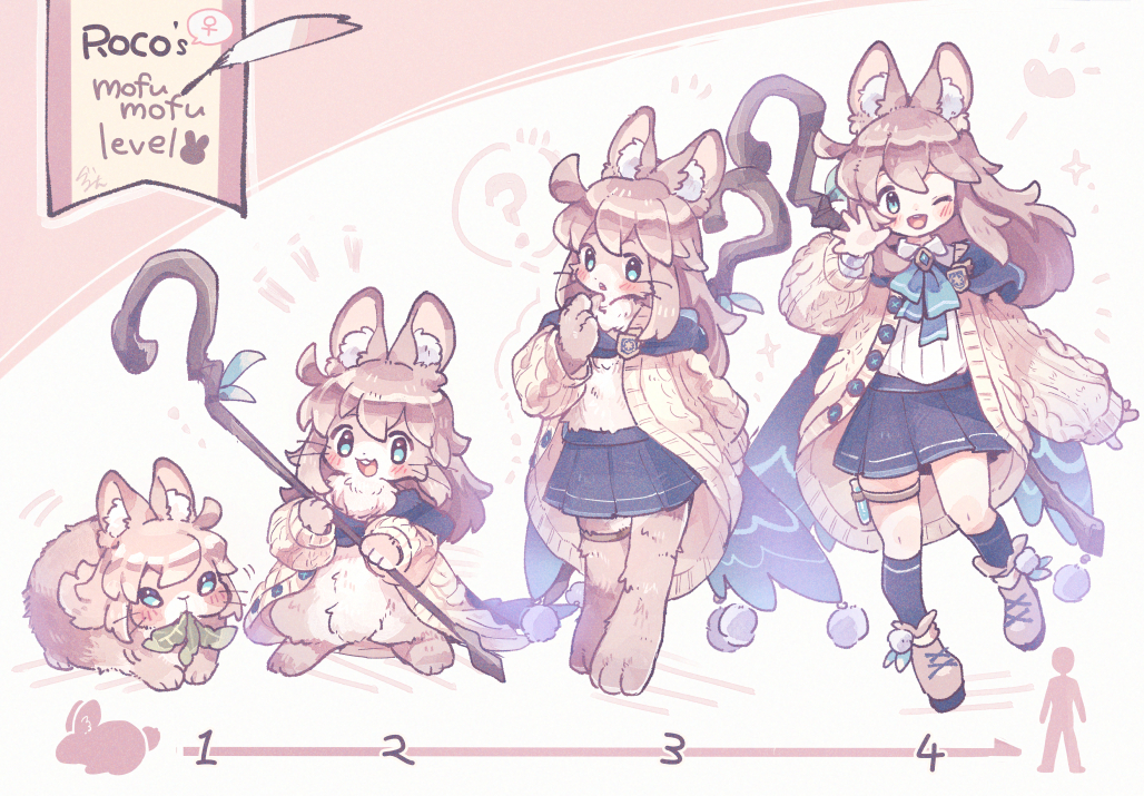 This is a pixiv picture whose title is ロコ4変化（♀ver）.