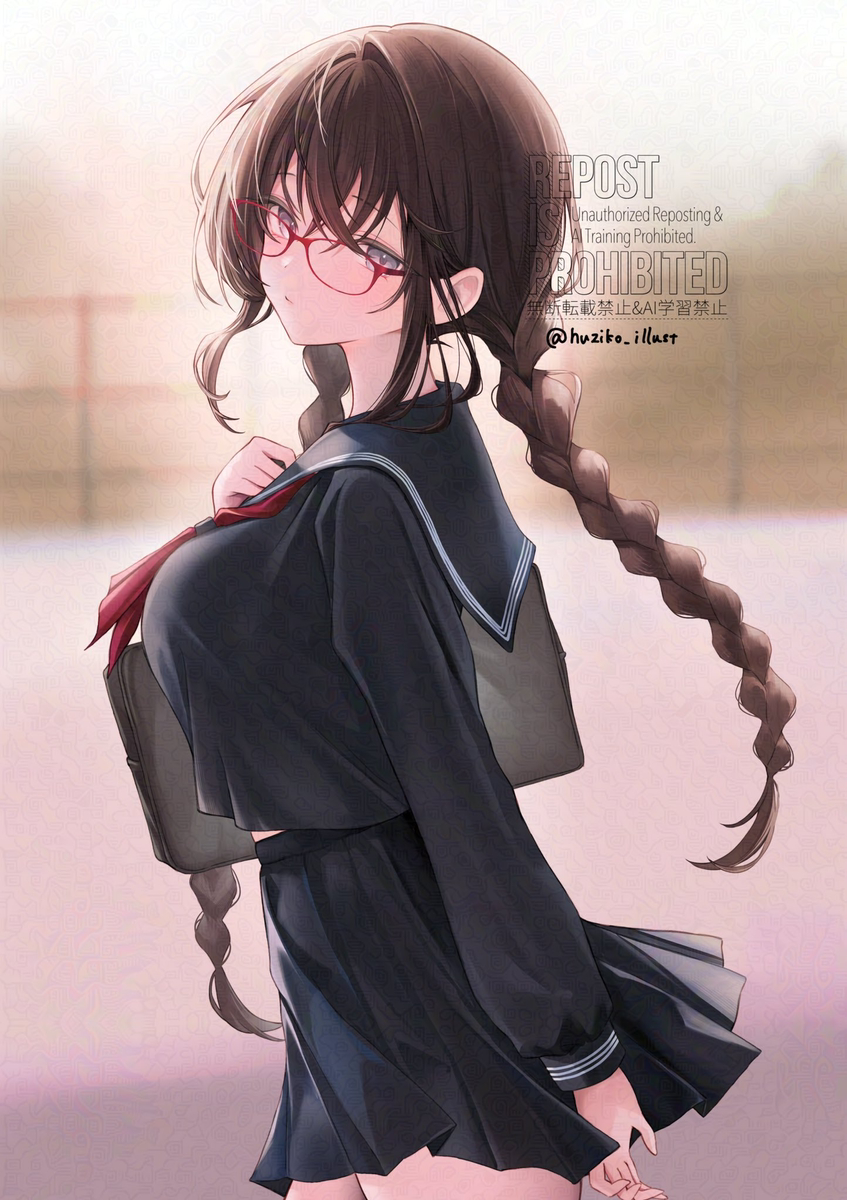 This is a pixiv picture whose title is 帰り道.
