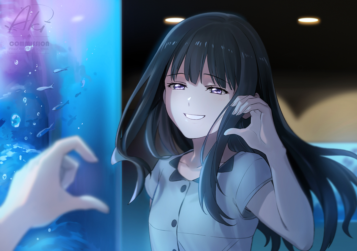 This is a pixiv picture whose title is commission.