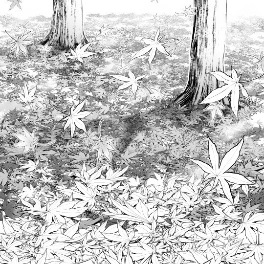 This is a pixiv picture whose title is もみじ落ち葉ブラシ2種.