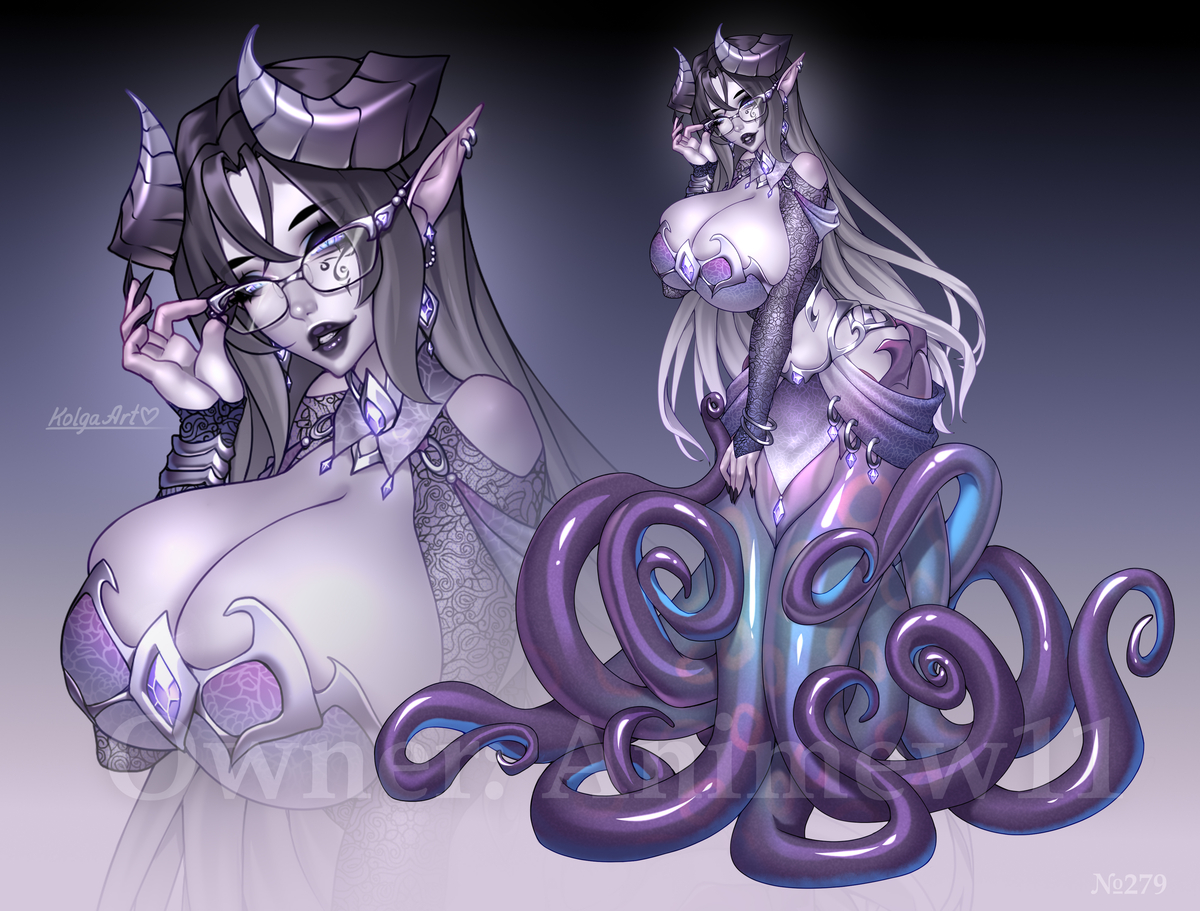 This is a pixiv picture whose title is Tentacle Mommy.