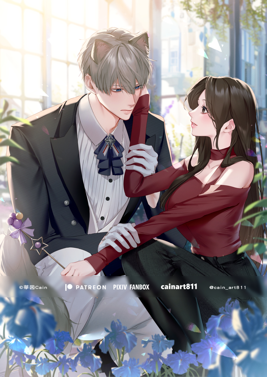 This is a pixiv picture whose title is 猫セイ主.