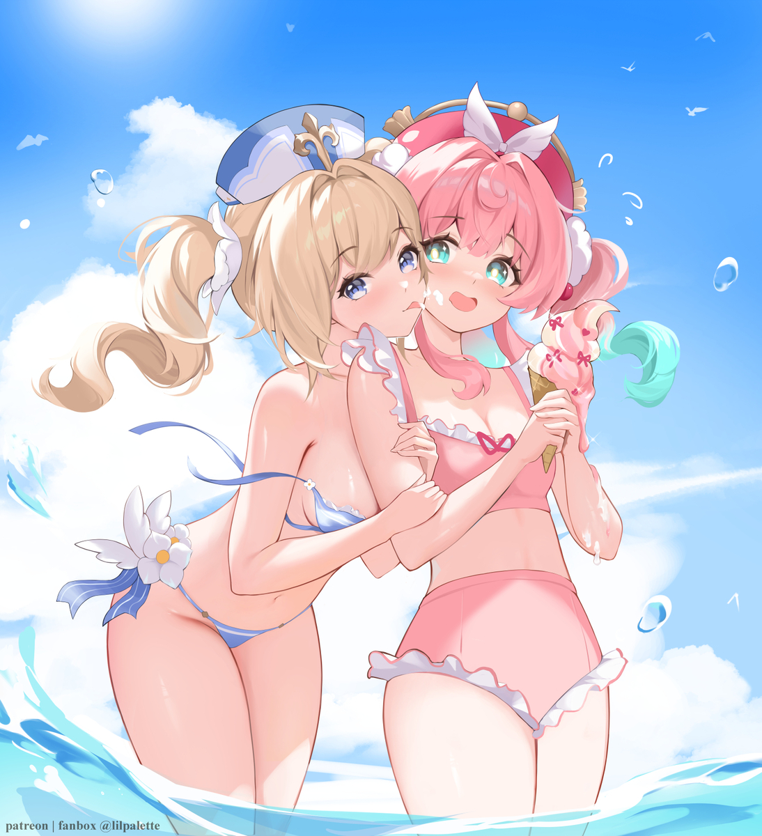 This is a pixiv picture whose title is ice cream.
