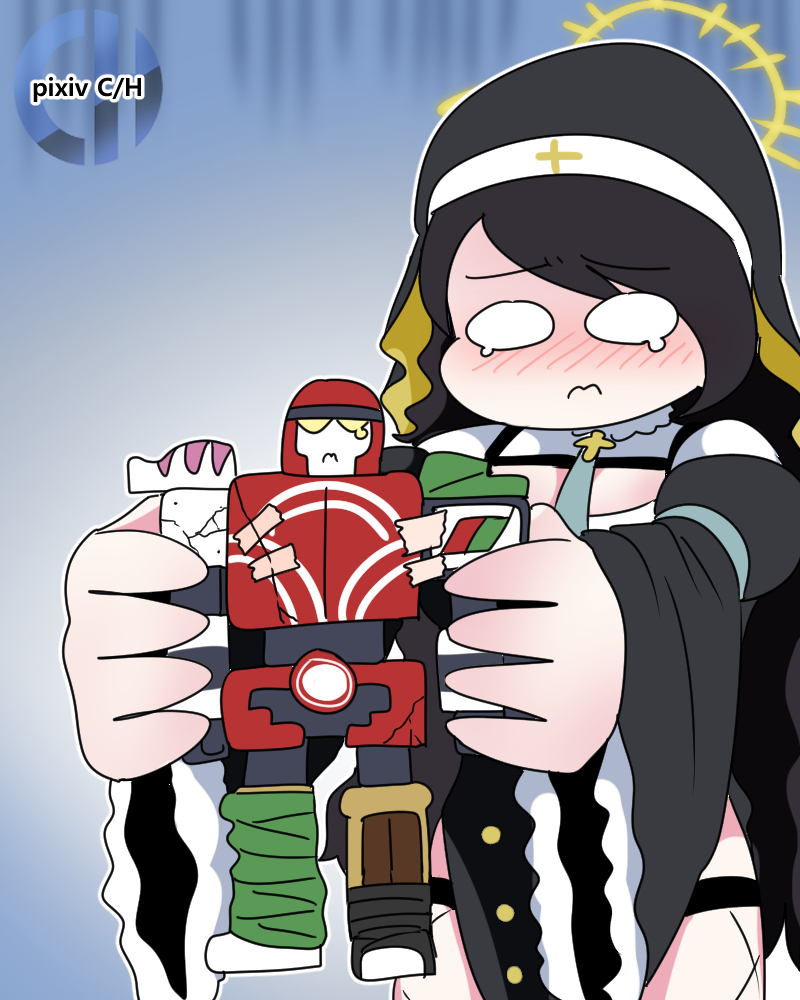 This is a pixiv picture whose title is [F/P] 실수 Mistake.