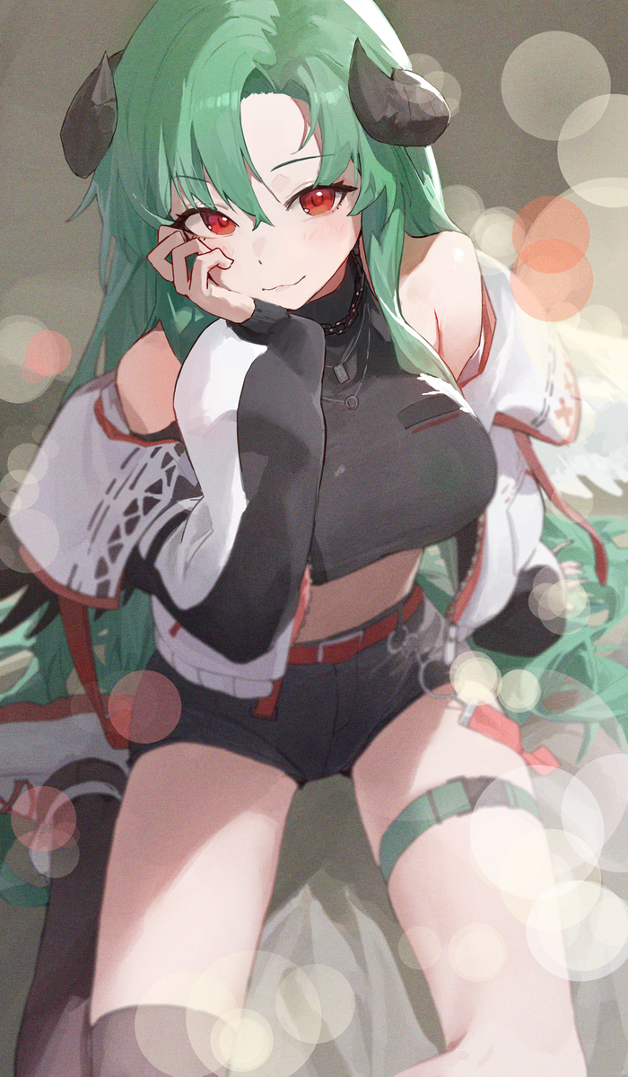 This is a pixiv picture whose title is 모카형.