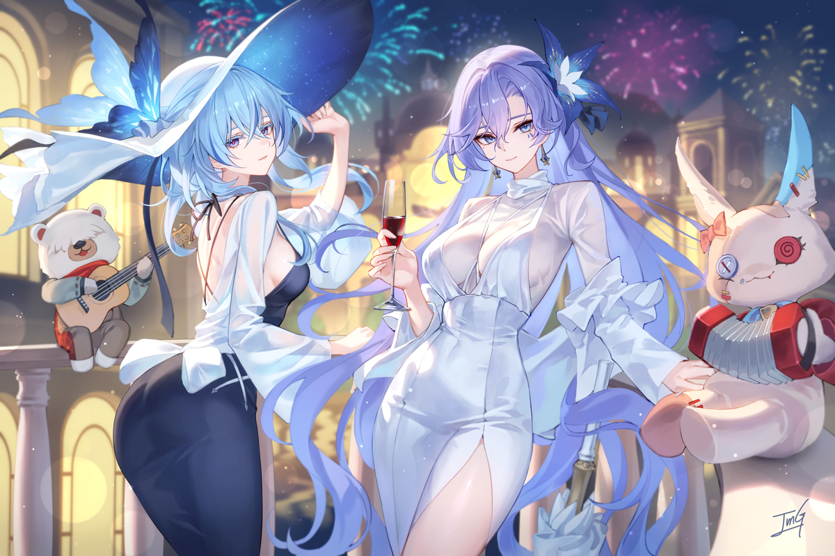 This is a pixiv picture whose title is Wuthering Waves _ Carnival.