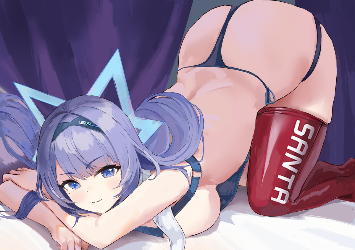 This is a pixiv picture whose title is サンタフェ(アズールレーン).