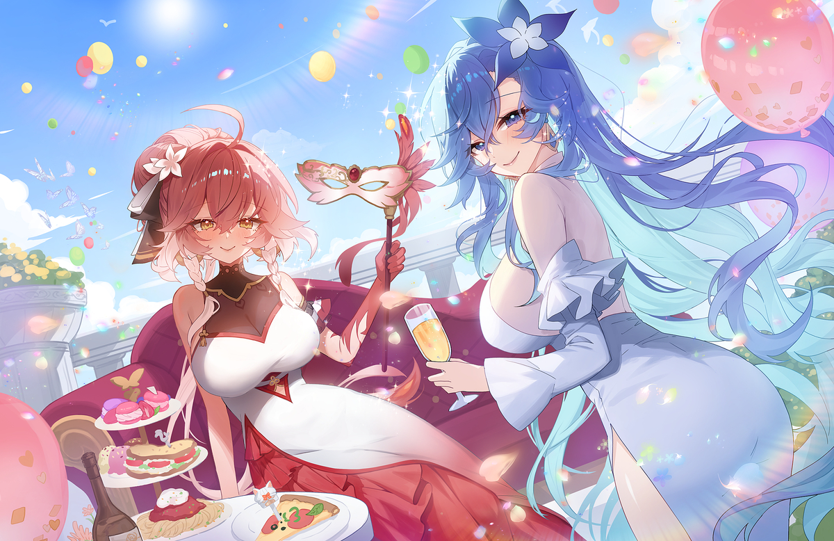 This is a pixiv picture whose title is Carnival🎉.