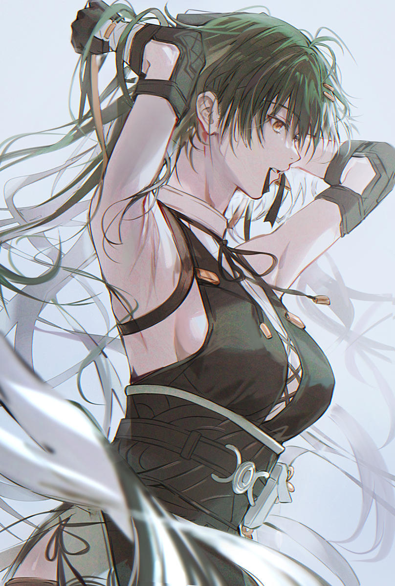 This is a pixiv picture whose title is 漂泊者.