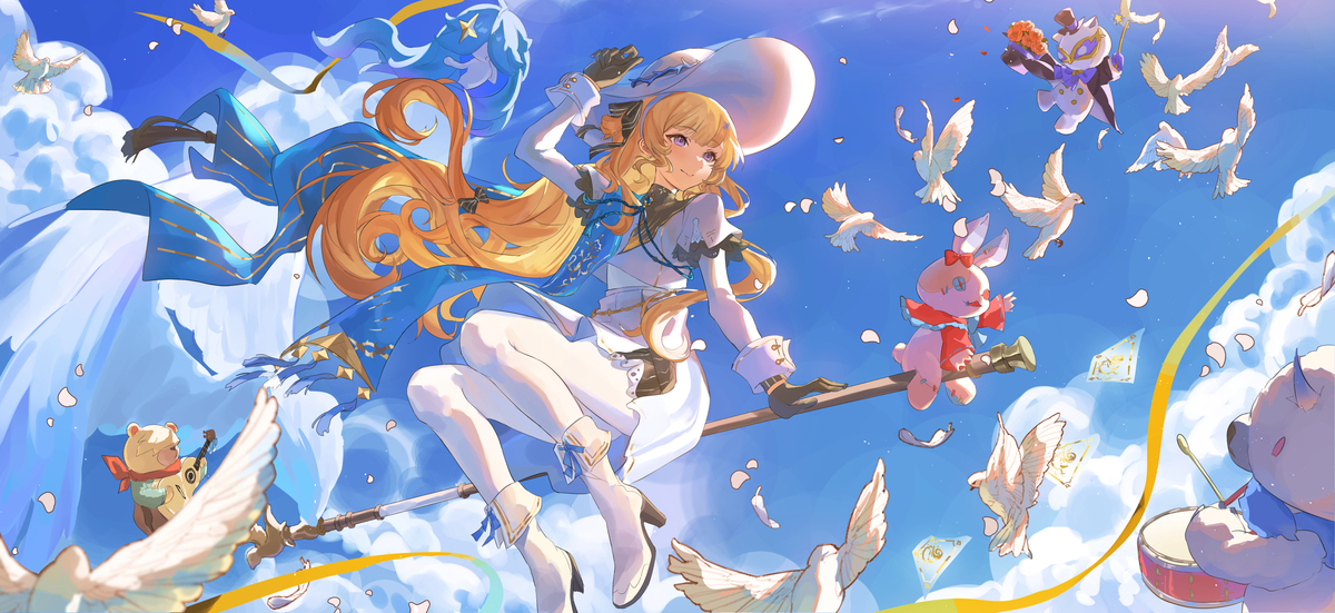 This is a pixiv picture whose title is 菲比 フィービー💙🤍.