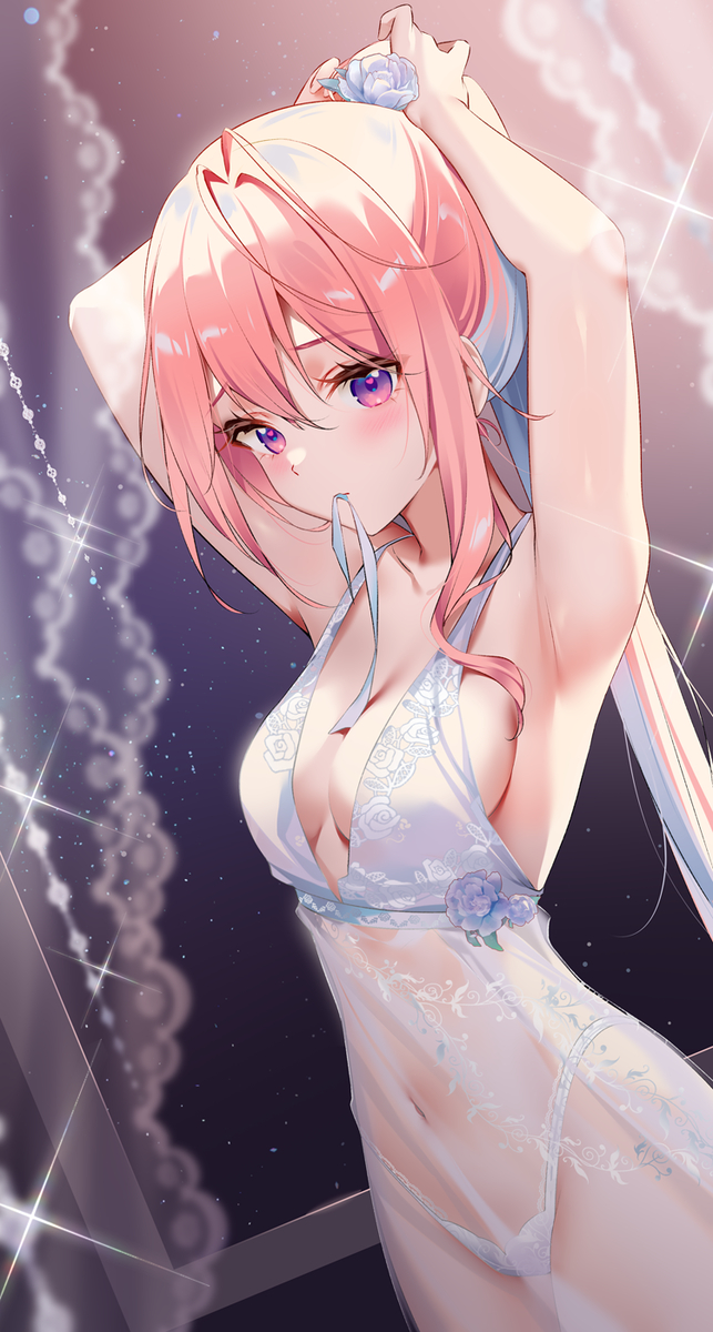 This is a pixiv picture whose title is 🌸🤍.
