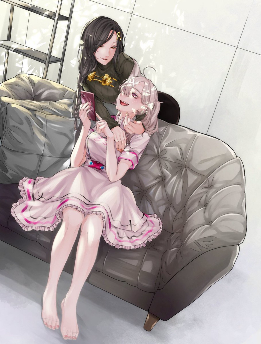 This is a pixiv picture whose title is ふたりごと.
