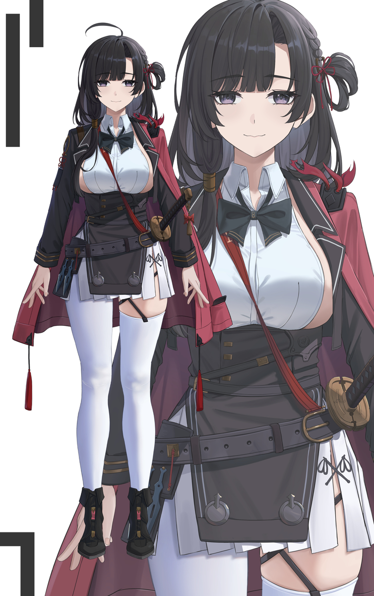 This is a pixiv picture whose title is Live2Dモデル用キャラデザ【Commission Work】.