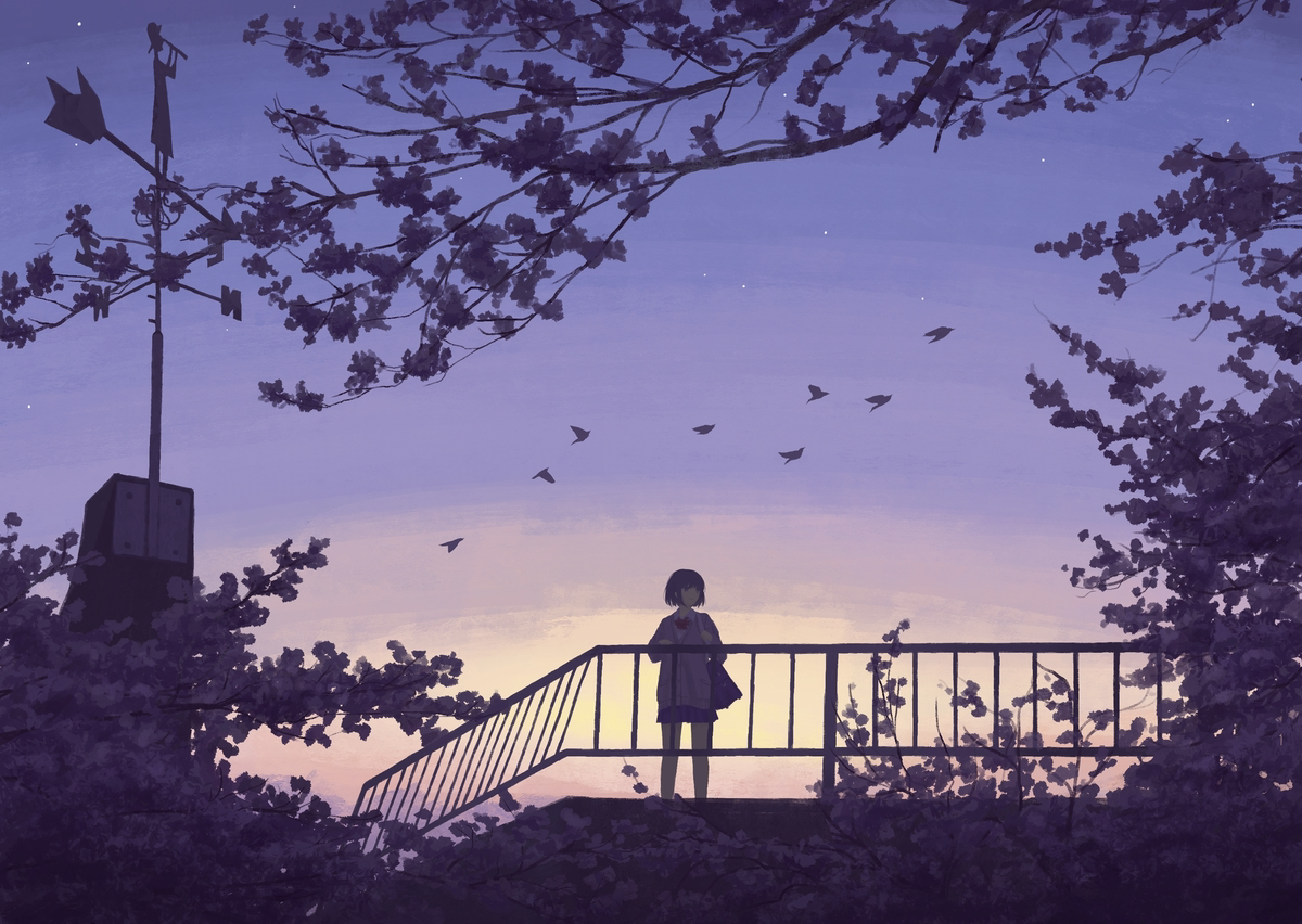 This is a pixiv picture whose title is 冬を乗り越えて.