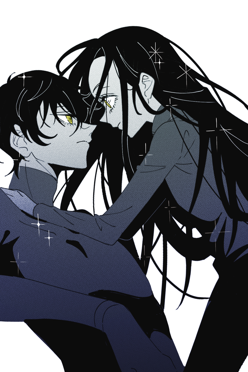 This is a pixiv picture whose title is 師弟.