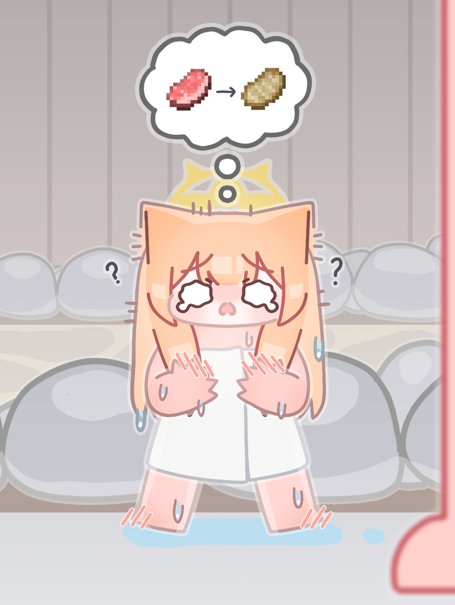 This is a pixiv picture whose title is meat.