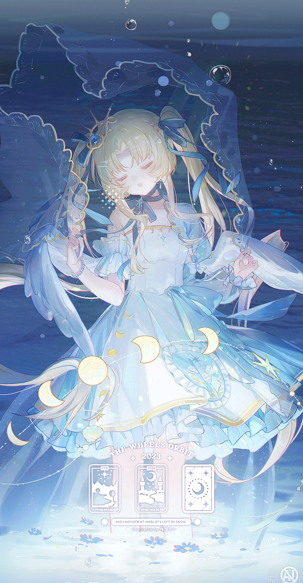 This is a pixiv picture whose title is 🌕.