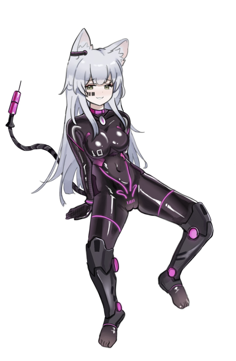 This is a pixiv picture whose title is 黑化猫猫.