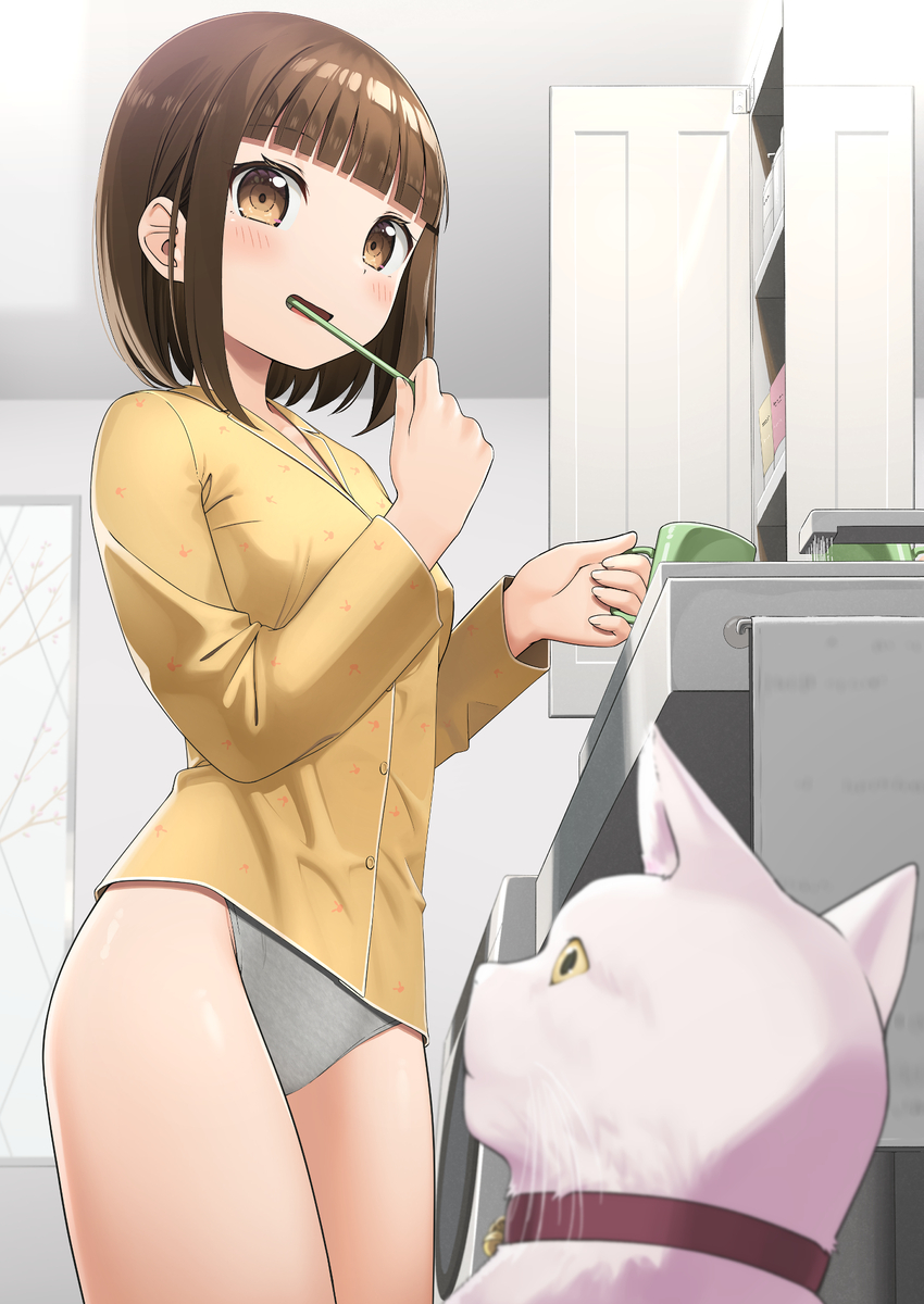 This is a pixiv picture whose title is あの子のサンカク in 3月.