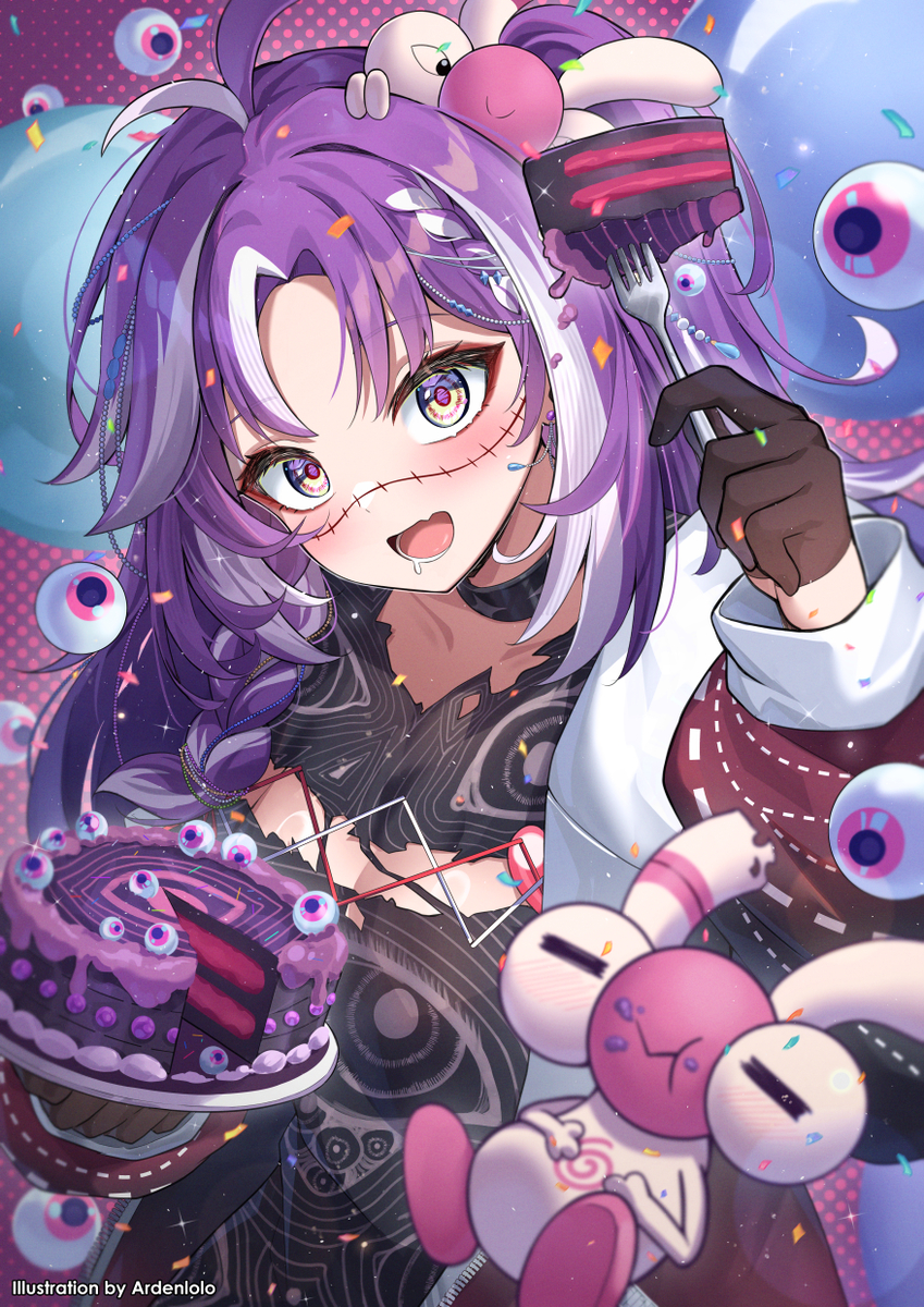 This is a pixiv picture whose title is Michi Mochievee Birthday 2025.