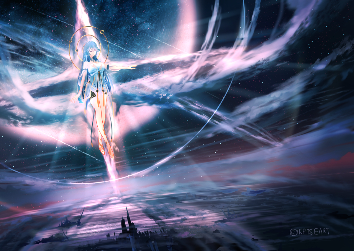 This is a pixiv picture whose title is 神明秧秧.