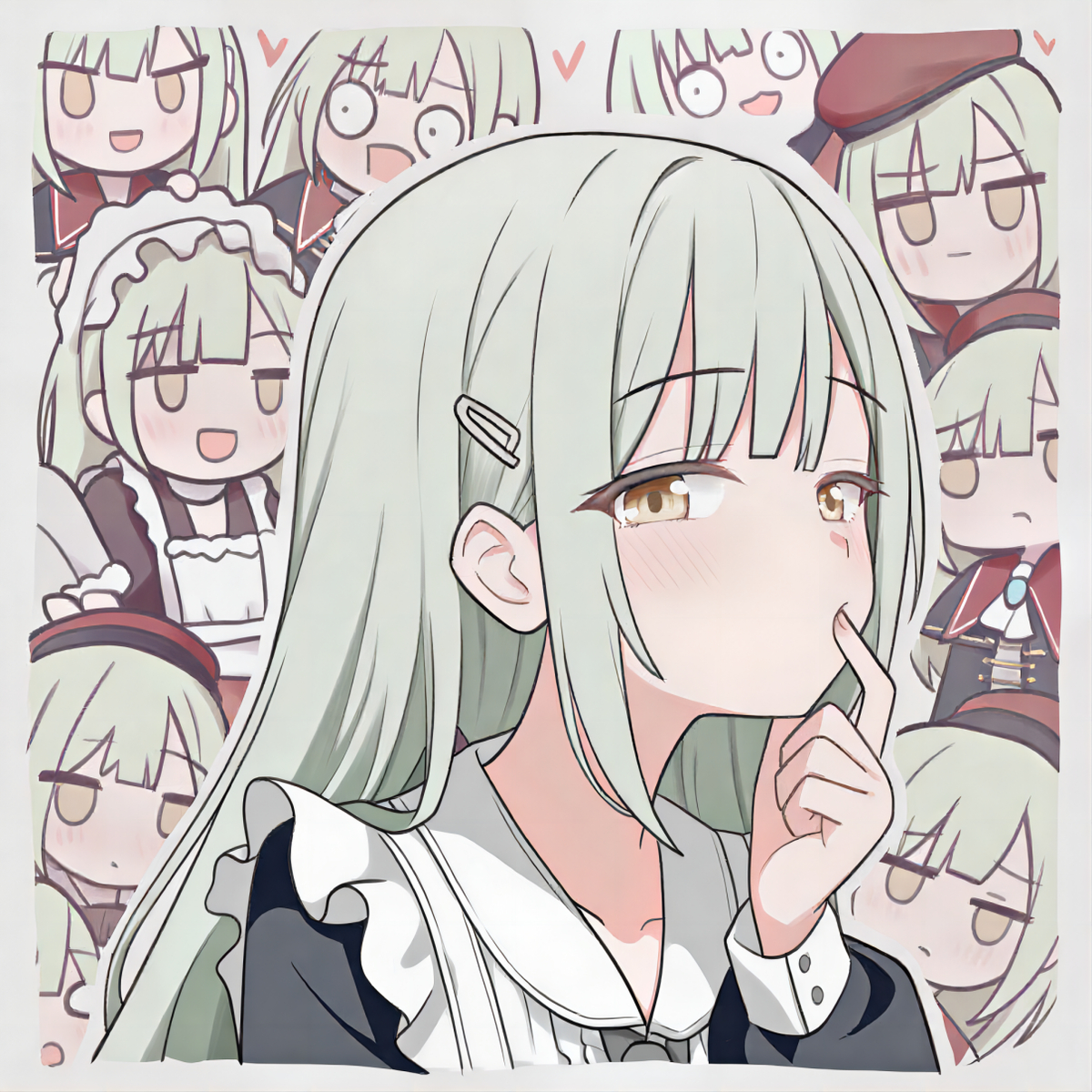This is a pixiv picture whose title is 若葉睦.