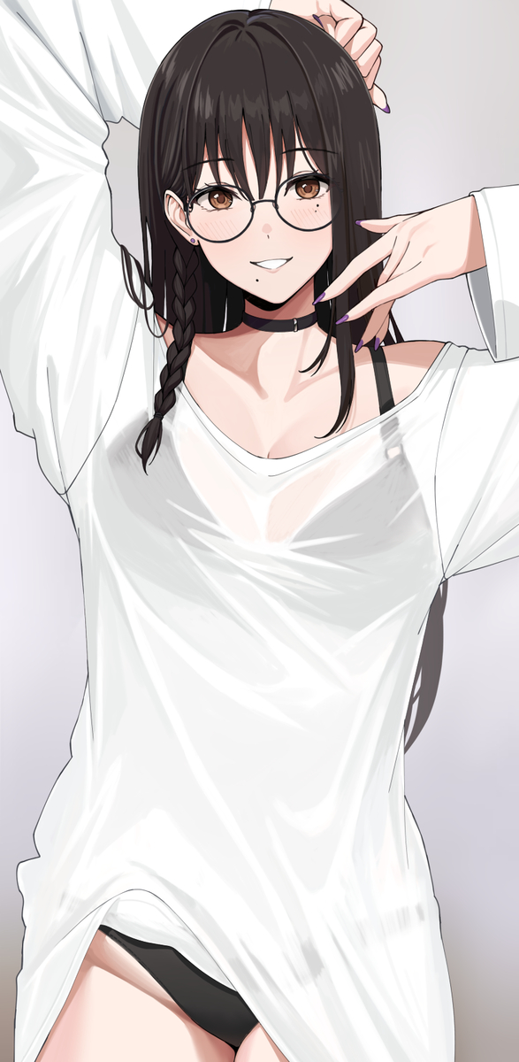 This is a pixiv picture whose title is 眼鏡の女の子.