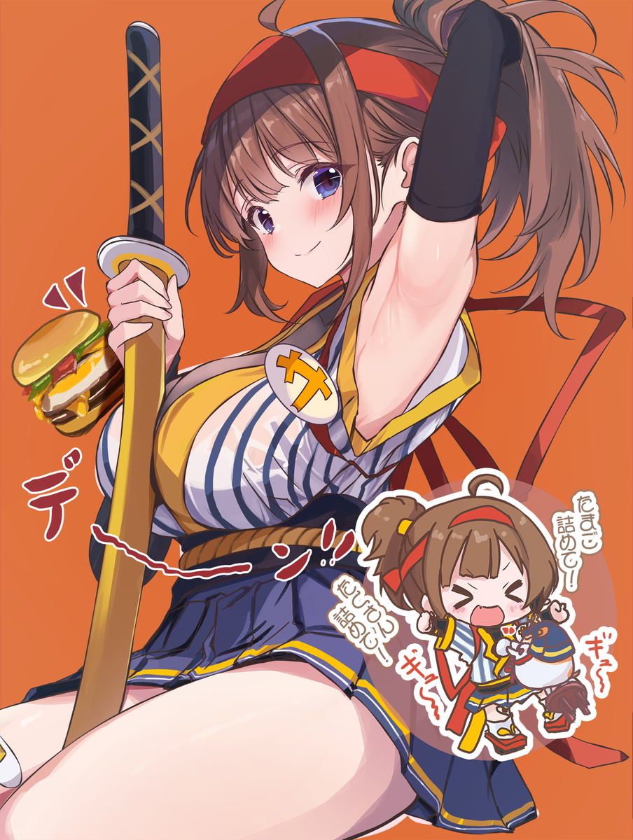 This is a pixiv picture whose title is サムライたまご食べ美.