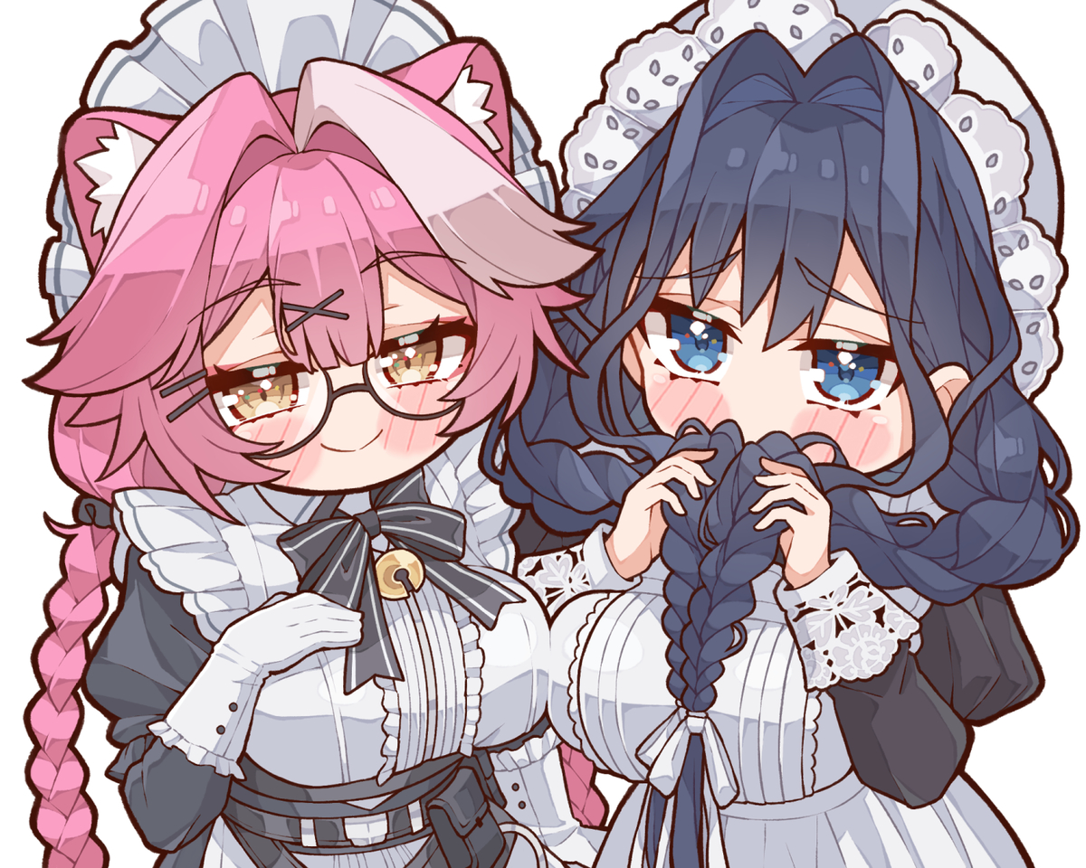 This is a pixiv picture whose title is Maids?.