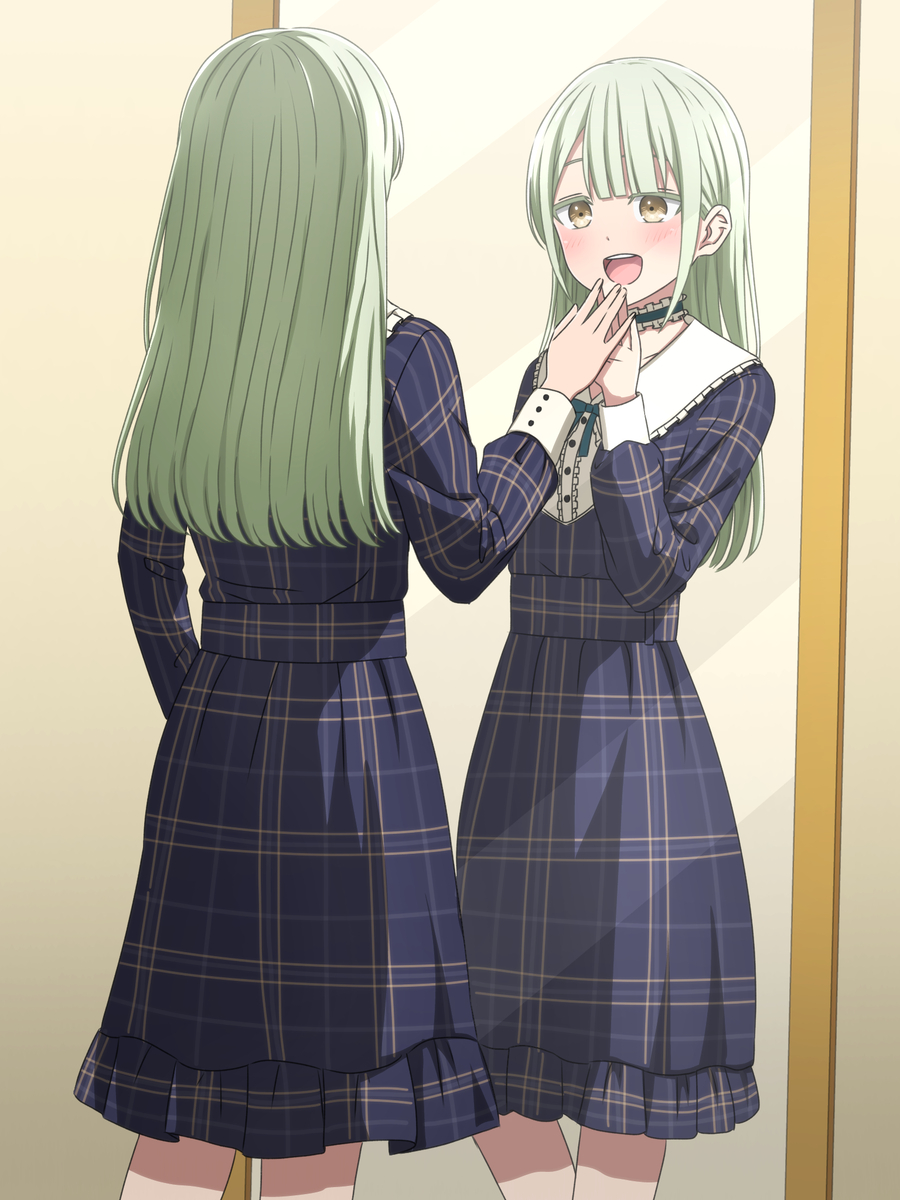 This is a pixiv picture whose title is 若葉睦.