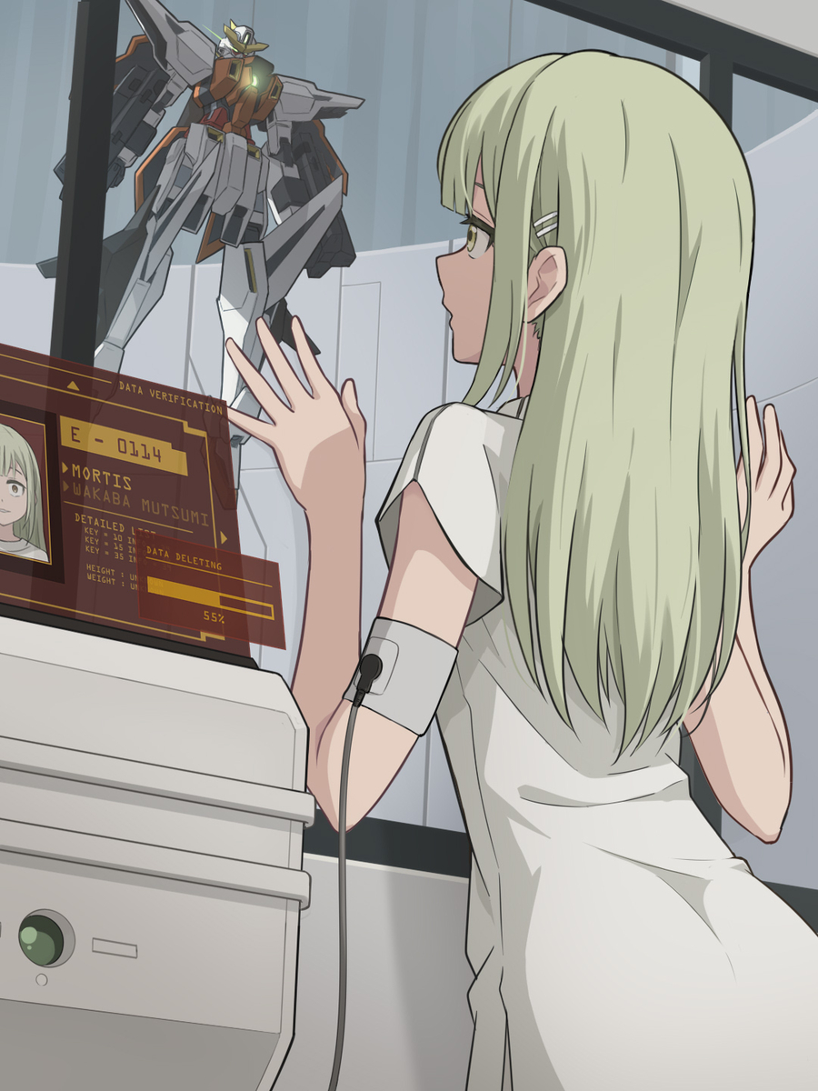 This is a pixiv picture whose title is 若葉睦.