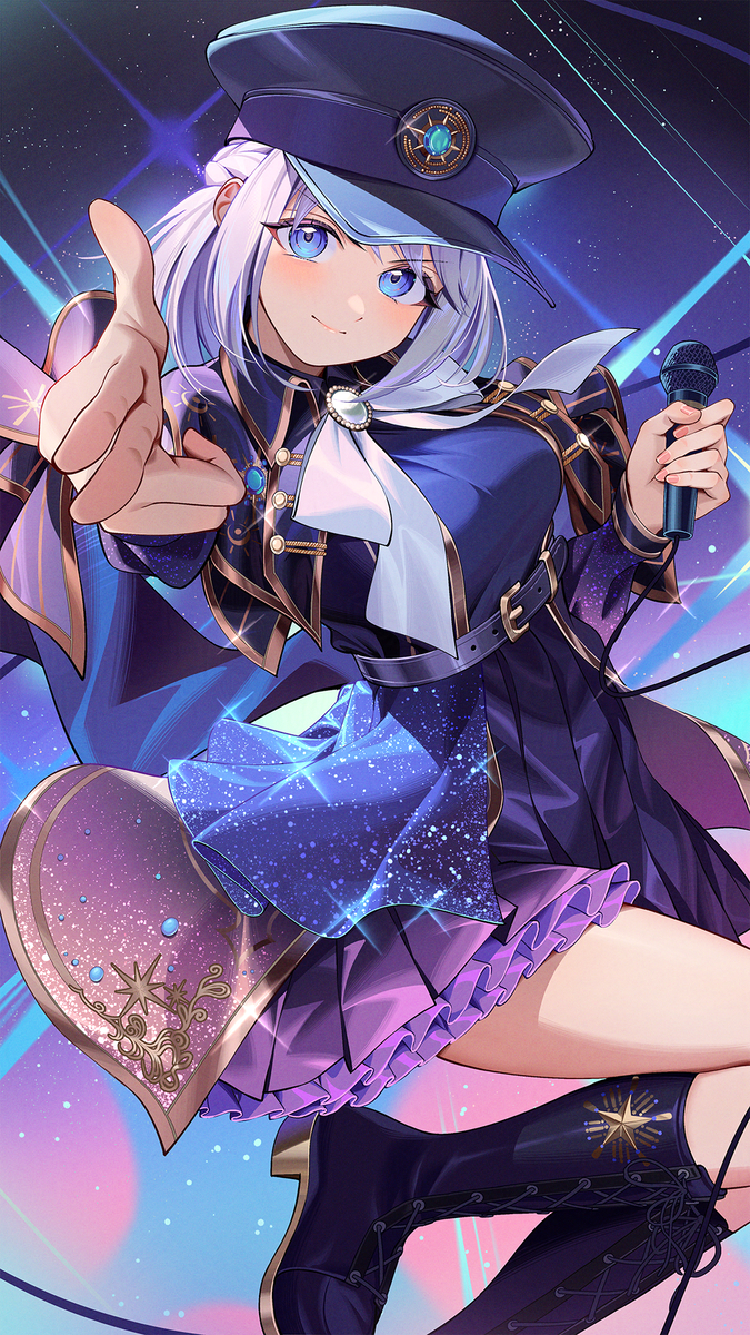 This is a pixiv picture whose title is 極光.